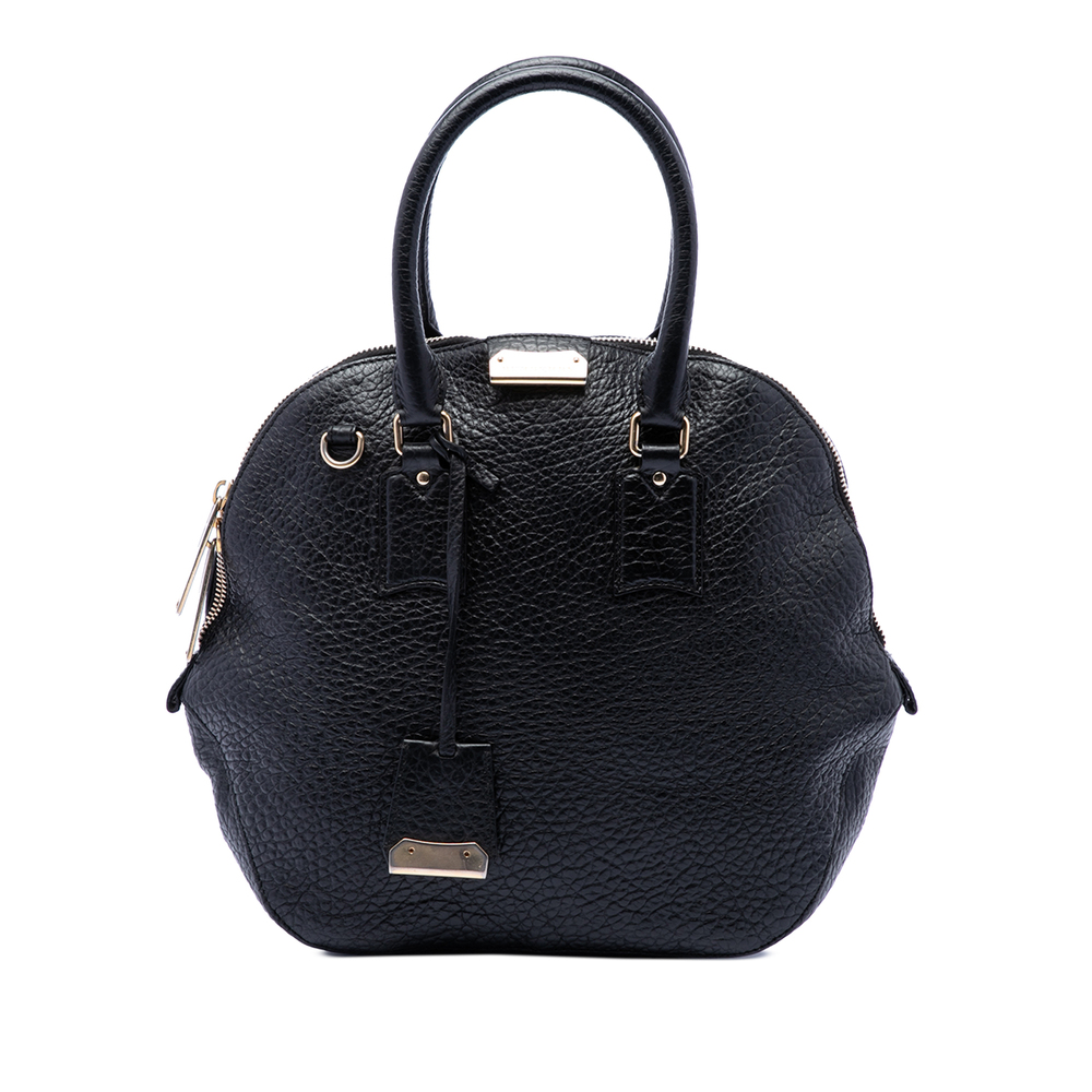 Pre-Loved Burberry Large Grained Calfskin Heritage Orchard Bowling Bag